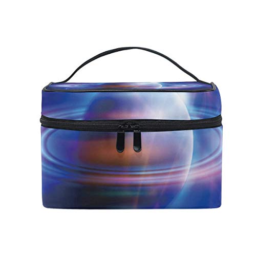Space Starry Sky Bolsa de cosméticos Neceser de Viaje Estuche de Maquillaje Estuche con asa Organizador multifunción para Mujeres-IA
