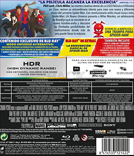 Spider-Man: Un Nuevo Universo (4K UHD + BD + BD Extras) [Blu-ray]
