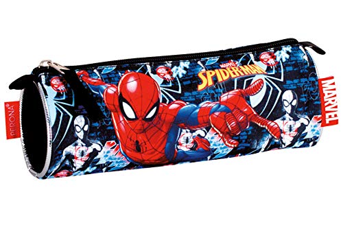 Spiderman- Estuche Portatodo, Multicolor, 22 centímetros (Montichelvo 55773)