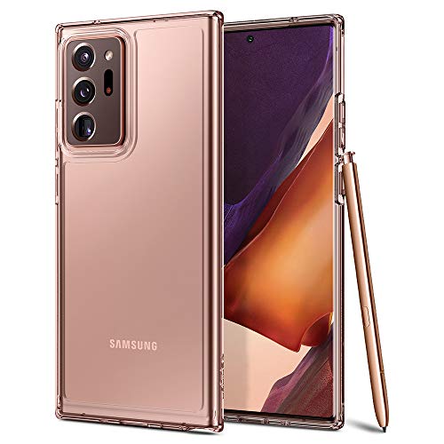 Spigen Funda Ultra Hybrid para Samsung Galaxy Note 20 Ultra (6.9 Pulgadas), Protección híbrida de la caída - Cristal Bronce