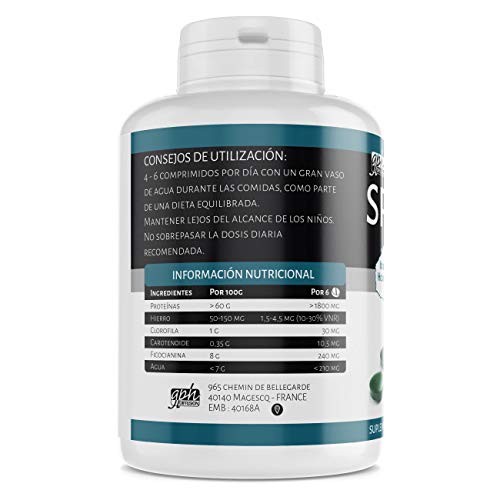 Spirulina Orgánica 500mg - 500 comprimidos