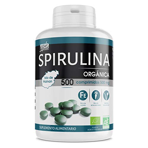 Spirulina Orgánica 500mg - 500 comprimidos