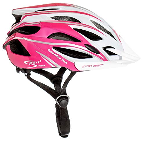 Sport Direct "Team Comp 24 Vent Casco de bicicleta para mujer rosa 55-58cm CE EN1078:2012 A1:2012