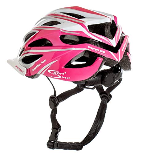 Sport Direct "Team Comp 24 Vent Casco de bicicleta para mujer rosa 55-58cm CE EN1078:2012 A1:2012