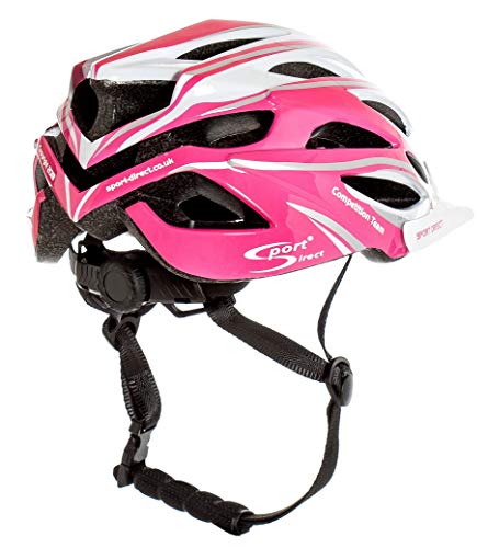 Sport Direct "Team Comp 24 Vent Casco de bicicleta para mujer rosa 55-58cm CE EN1078:2012 A1:2012