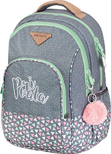 Sportandem Mochila Colegio Privata Party, Doble Compartimento Adaptable a Carro para Mochilas Escolares, Bolsillo Frontal y Compartimento Interior para Portátil o Tablet - Medidas 34 x 45,5 x 15 cm