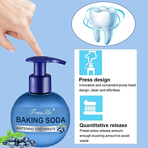 Stain Removal Whitening Toothpaste, Baking Soda Toothpaste, Prevenir la Caries Dental, Pasta de Dientes de Bicarbonato de Sodio, Prevenir la Caries Dental, Eliminación de Manchas