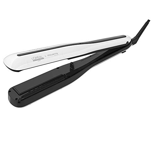 Steampod 3.0 - Plancha de vapor profesional + suero puntas, crema para cabello grueso + estuche Summer Absolut Repair + bolsa de almacenamiento