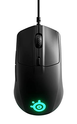 Steelseries Rival 3 - Ratón para Juegos, Sensor Óptico Truemove Core de 8.500 CPI, 6 Botones Programables, Botones con Disparador Dividido, Cableado, Negro
