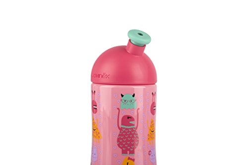 Suavinex - Botella Infantil BOOO Sport 360ml +18 Meses. Boquilla Blandita. Color Rosa
