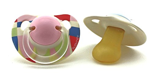 Suavinex - Chupete Anatómico Látex 6M+ + Broche Pinza Niña