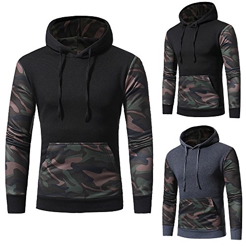 Sudaderas con Capucha para Hombre Camuflaje Jersey Ciclismo Suéter Manga Larga Hombre Ropa de Deporte Hoodie Chándal con Cordón Hombre riou
