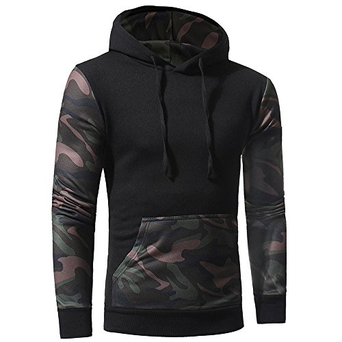 Sudaderas con Capucha para Hombre Camuflaje Jersey Ciclismo Suéter Manga Larga Hombre Ropa de Deporte Hoodie Chándal con Cordón Hombre riou