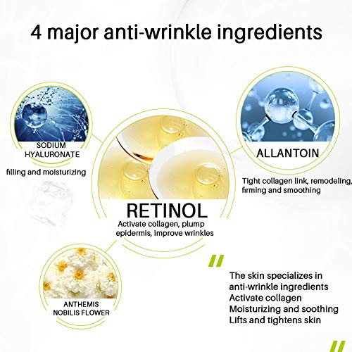 Suero antiarrugas para la piel de 30 ml, suero hidratante hidratante para la piel del rostro para el suero retráctil Eliminación de espinillas Antienvejecimiento Cuidado diario de la piel