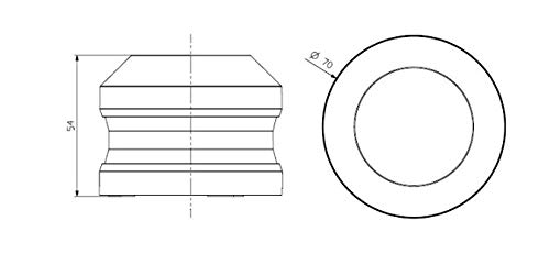 SUMEX BALIZA1 SOSTRAFIC-Baliza LED Luminosa Magnética de Emergencia Recargable HOMOLOGADA Alta Visibilidad Desde 2Km. Tamaño Reducido 70mm, Impermeable, 2h. de autonomia, Recomendada por la DGT