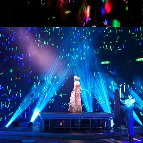 Sumferkyh 10pcs Light Up LED Foam Stick Varillas Rally Rave Cheer Batons Party Flashing Glow Stick Light Sticks-Color Aleatorio Pulseras resplandecientes (Color : Azul)