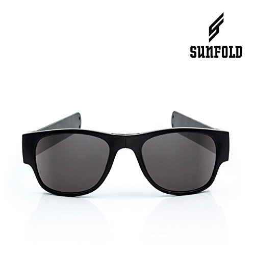 Sunfold Street Gafas de Sol Enrollables, Hombre, Negro, Talla Única