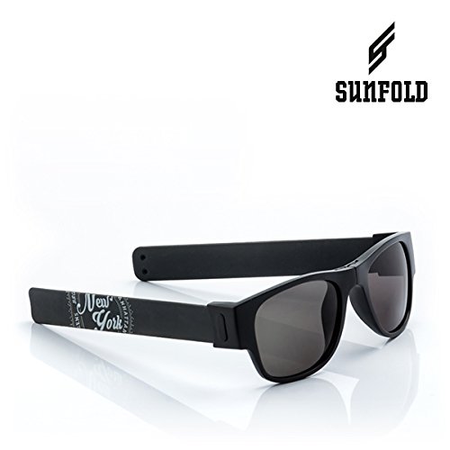 Sunfold Street Gafas de Sol Enrollables, Hombre, Negro, Talla Única