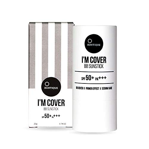 Suntique I’m Cover BB-Sunstick, Stick type Sunscreen, SPF 50+, 0.74 oz.