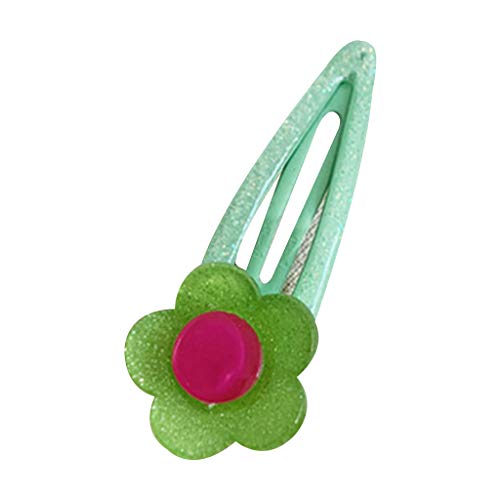 Supefriendly Childhood BB Hair ClipGlitter Powder Cream Candy Color Barrette Clips de Pelo Decorativos,para el Cabello Pasadores de Pelo para Mujer y Niña-harina de arroz