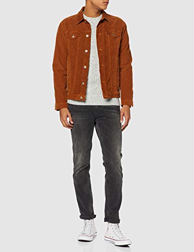 Superdry Jacob Crew suéter, Gris (Concrete Twist THU), S para Hombre