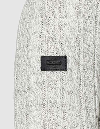 Superdry Jacob Crew suéter, Gris (Concrete Twist THU), S para Hombre