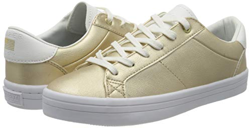 Superdry Skater Sleek Lo, Zapatillas para Mujer, Dorado (Antique Gold 00y), 36 EU