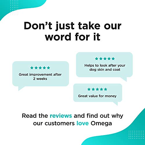 Suplementos para Perros Complejo Natural de Omega 3, 6 y 9 – Aceite de Pescado para la Piel y Pelaje Brillante – Mejora Articulaciones, Defensas y Bienestar – 120 Omega 3 Cápsulas para Perros de Gel