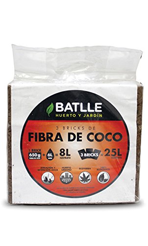 Sustratos Ecológicos - Brick de Fibra de coco 650g - Batlle