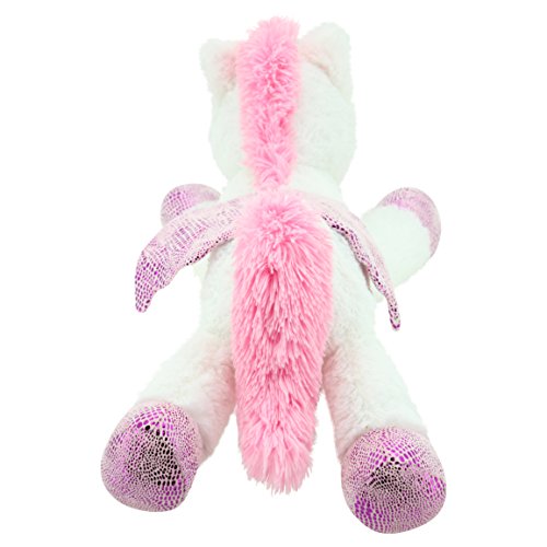 Sweety Toys 8032 unicornio en peluche oso de peluche 65 cm blanco
