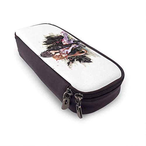Sword Art Online Asuna Kirito Pencil Case, Large Capacity Pencil Cases/Pen Case/Pencil Bag Pouch with Multi Compartments for Boys and Girls