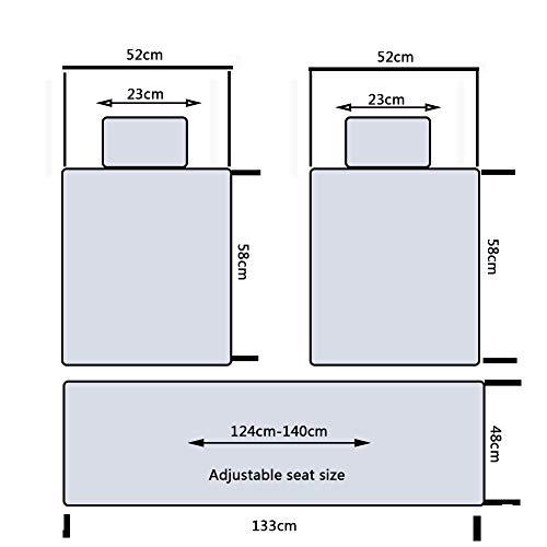 SXHYL Negro Funda Asiento Juego 9 Piezasjuego Fundas para Asientos Coche Universal,Cubiertas Asiento Auto Cuero Artificial,Protector para Asientos Delanteros Y Traseros Automóvil Cuatro Estaciones,2