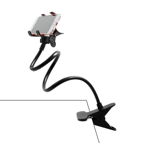 System-S – Soporte con Brazo Flexible Cuello de Cisne Soporte para Smartphone con Pinza Doble
