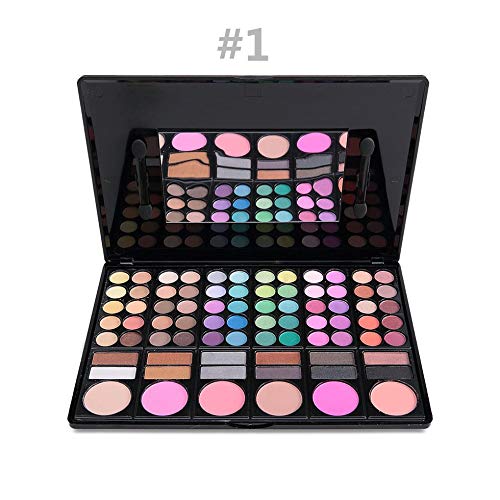 SZMH-ES 78 Color Bandeja de Sombra de Ojos Principiante Nacarado Mate Color de Tierra Sombra de Ojos Mercado Tendencia Polvo Liso 235X175X17mm 01#