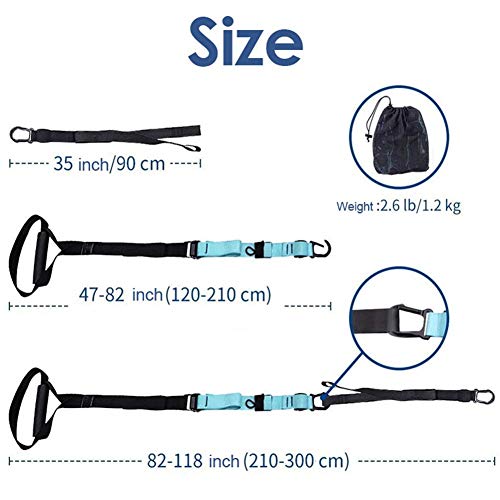 Szseven Correas de Ejercicio de suspensión de Peso Corporal de Banda de Resistencia para Equipo de Gimnasio de Gimnasio en casa