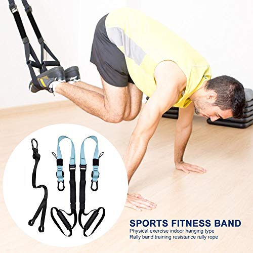 Szseven Correas de Ejercicio de suspensión de Peso Corporal de Banda de Resistencia para Equipo de Gimnasio de Gimnasio en casa