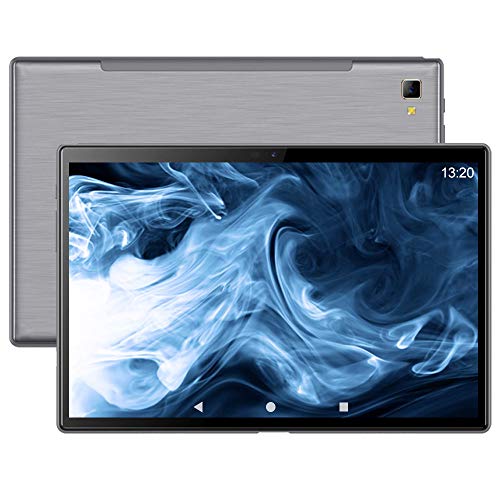 Tablet 10 Pulgadas, 5G Wi-Fi, 4G LTE Dual SIM, Android 10.0 YESTEL T5 Tablet PC, Procesador Octa-Core 1.6 GHz, HD Display, Face ID, 3 GB de RAM, 64 GB Ampliables hasta 128 GB, Color Gris