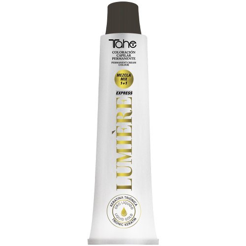 Tahe Lumière ExpressTinte de Pelo Profesional Coloración de Cabello Permanente Tinte Tono 9.11 Rubio muy Claro Ceniza Profundo, 100 ml