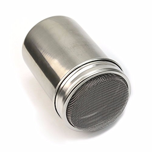 Tamiz de Acero Inoxidable Salero Pimentero Agitador para Sal Café Azúcar Colador