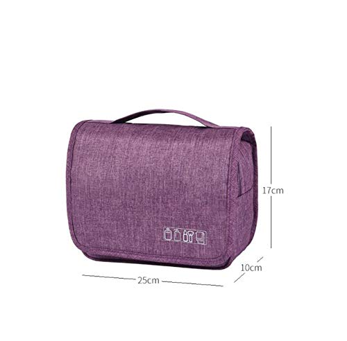 TANERDD Kit de Maquillaje Bolsa de cosméticos de Viaje Plegable portátil Bolsa de Afeitar para Hombres Artículos de tocador Impermeables para Mujeres Gran Capacidad Bolsa de baño,Rojo