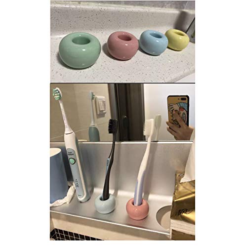 tangger 6PCS Porta Cepillo de Dientes Ceramica,Conjunto de Accesorios para Baño,Titular de la Pluma