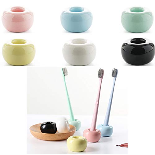 tangger 6PCS Porta Cepillo de Dientes Ceramica,Conjunto de Accesorios para Baño,Titular de la Pluma
