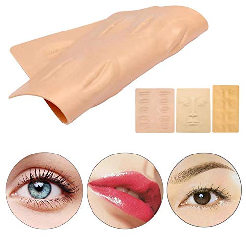 Tatt Oo Skin Practice for Makeup Lips - Labios Profesionales de Goma 3D para Maquillaje Permanente Tatt Oo Practice Skin, Tatt Oo Fake Skin, Utilizado para Kits de Tatuaje, Tatt Oo Supplies