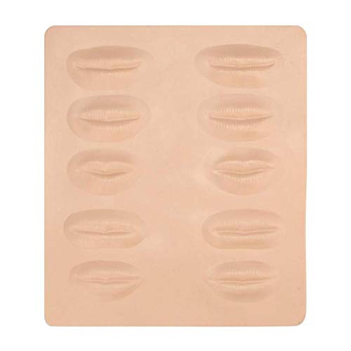 Tatt Oo Skin Practice for Makeup Lips - Labios Profesionales de Goma 3D para Maquillaje Permanente Tatt Oo Practice Skin, Tatt Oo Fake Skin, Utilizado para Kits de Tatuaje, Tatt Oo Supplies