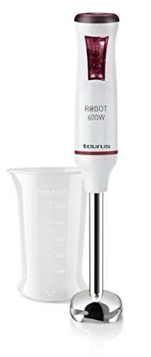 Taurus Robot 600 Batidora de mano, 0.5 litros, Inox, Blanco/Morado