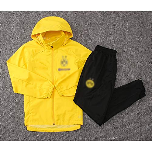 TD Ropa de Deporte de Manga Larga con Cremallera Completa con Capucha for niños Gimnasio al Aire Libre Tapa y los Pantalones de Hombres Rompevientos FY0042 (Size : S)