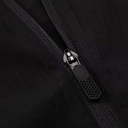 TD Ropa de Deporte de Manga Larga con Cremallera Completa con Capucha for niños Gimnasio al Aire Libre Tapa y los Pantalones de Hombres Rompevientos FY0063 (Size : S)