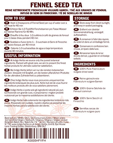 Té de hierbas sueltas de Semillas de Hinojo - 100g