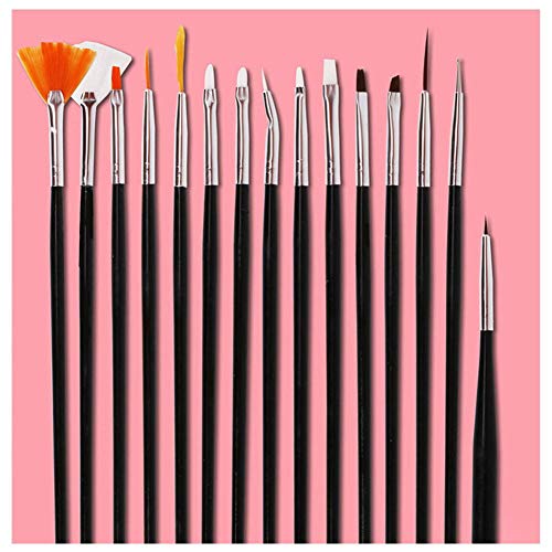 Teabelle 12 unids/Set Conjunto de Arte de Uñas Herramienta de Manicura Brocha para el Polvo Nail Art Decoration Línea de Cinta de Uñas Esponja Stamper Archivos Buffer