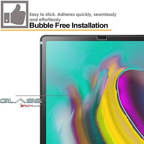 TECHGEAR Vidrio Compatible con Samsung Galaxy Tab S5e 10.5" (SM-T720 / SM-T725) - Auténtica Protector de Pantalla Vidro Templado [Dureza 9H] [Resistente a los arañazos] [Sin Burbuja]